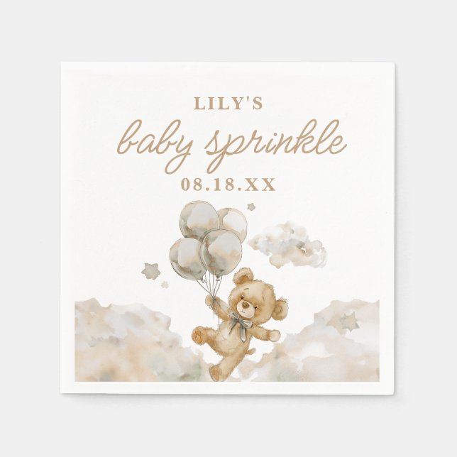 Neutronensprinkle für Babydusche Serviette (Vorderseite)