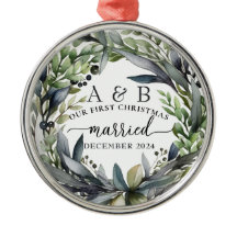 Neuvermählte Erste Weihnachten Personalisiert