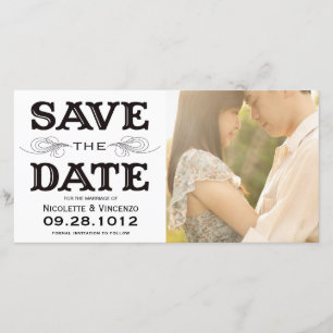 NEUVINTAG SAVE THE DATE FOTOKARTE
