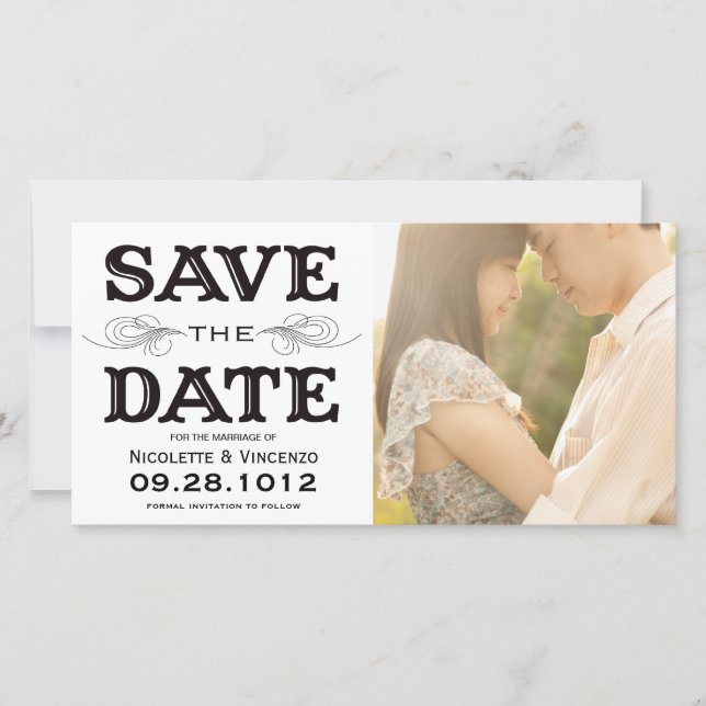 NEUVINTAG | SAVE THE DATE FOTOKARTE (Vorderseite)