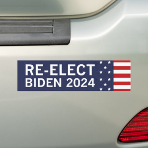 Neuwahl Biden 2024 Autoaufkleber