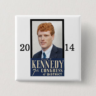 Neuwahl von Joseph P. Kennedy, III Button