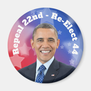 Neuwahl von Präsident Obama Magnet