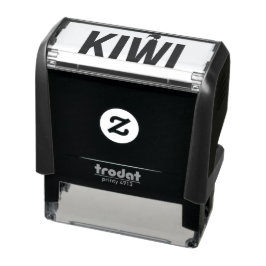 NEUZEALAND KIWI TEXT SELBSTINKENDE BRIEFMARKE PERMASTEMPEL