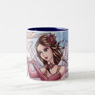 Neva - Weihnachtsengels-Tasse Zweifarbige Tasse