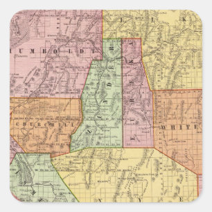Nevada 4 quadratischer aufkleber
