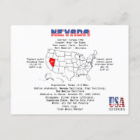 Nevada American Staat auf einer Karte und nützlich
