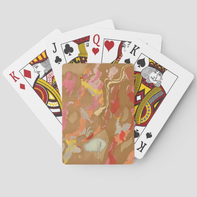 Nevada-Becken geologisch Spielkarten (Rückseite)