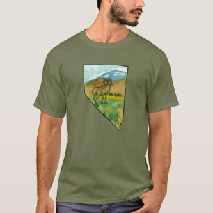 Nevada Bighorn Wildlife Wüste Gebirge T-Shirt