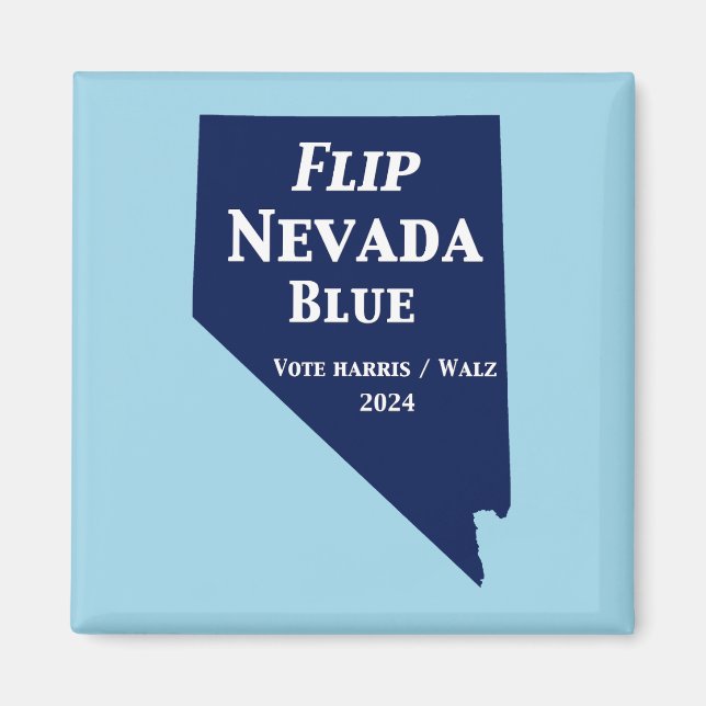 Nevada Blue im Jahr 2024 gedreht Magnet (Vorne)