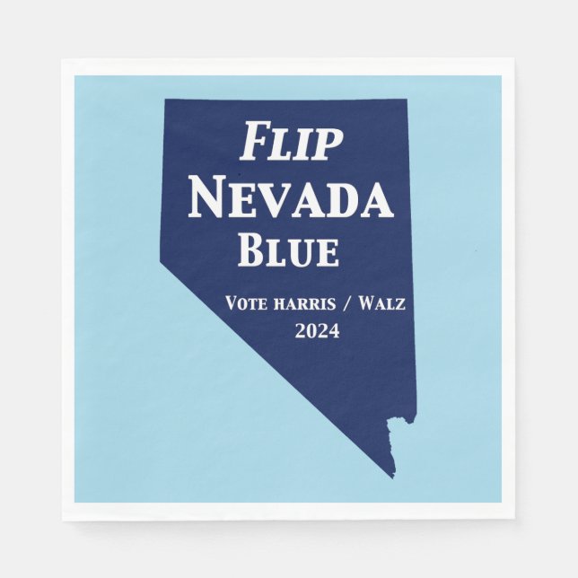 Nevada Blue im Jahr 2024 gedreht Serviette (Vorderseite)
