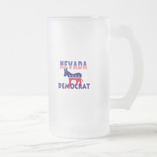Nevada Demokrat Mattglas Bierglas (Rechts)