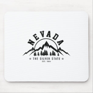 Nevada Est. 1864 Vintage Berge Natur Außenbereich Mousepad