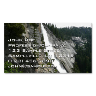Nevada Falls im Yosemite National Park Magnetische Visitenkarte