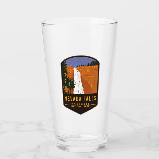Nevada Falls Yosemite National Park Glas (Vorderseite)