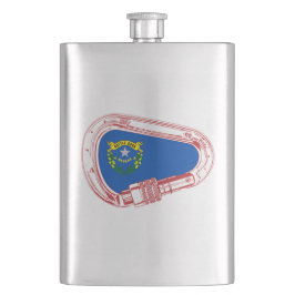 Nevada Flag Klettersteig Carabiner Flachmann