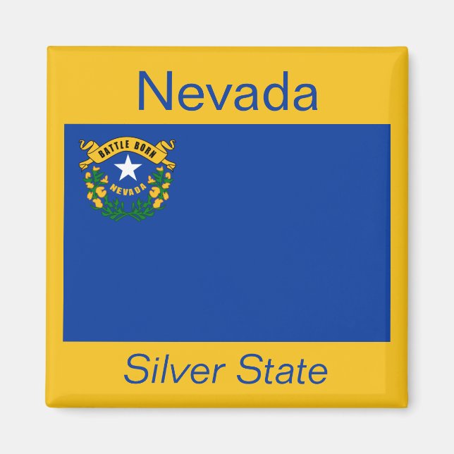 Nevada Flag Magnet (Vorne)