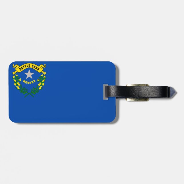 Nevada-Flagge Gepäckanhänger (Rückseite horizontal)