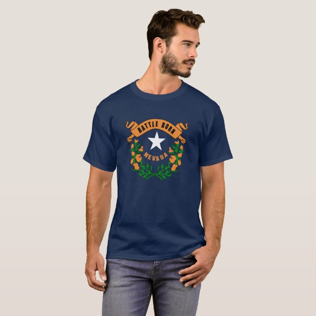 Nevada-Flagge T-Shirt (Vorne ganz)