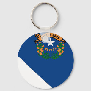 Nevada-Flaggen-Karte Schlüsselanhänger