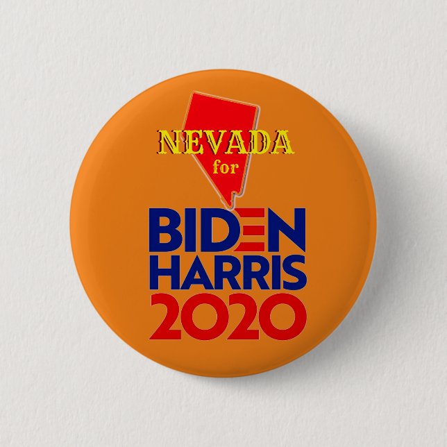 Nevada für Biden Harris 2020 Button (Vorderseite)