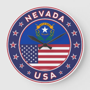 Nevada Große Wanduhr