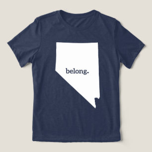 Nevada Heart Belongs, Staatsstolz Tri-Blend Shirt