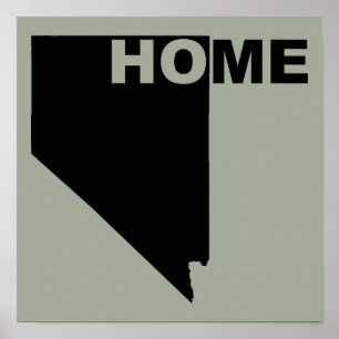 Nevada-Heimat fern vom Bundesstaat-Plakat-Schild Poster