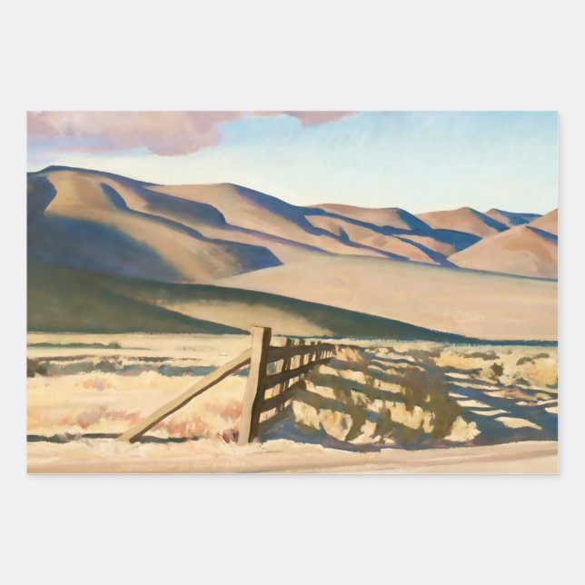 "Nevada Hills" von Maynard Dixon Geschenkpapier Set (Vorderseite)