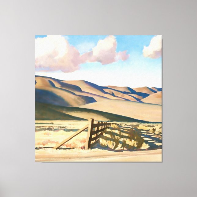"Nevada Hills" von Maynard Dixon Leinwanddruck (Vorderseite)