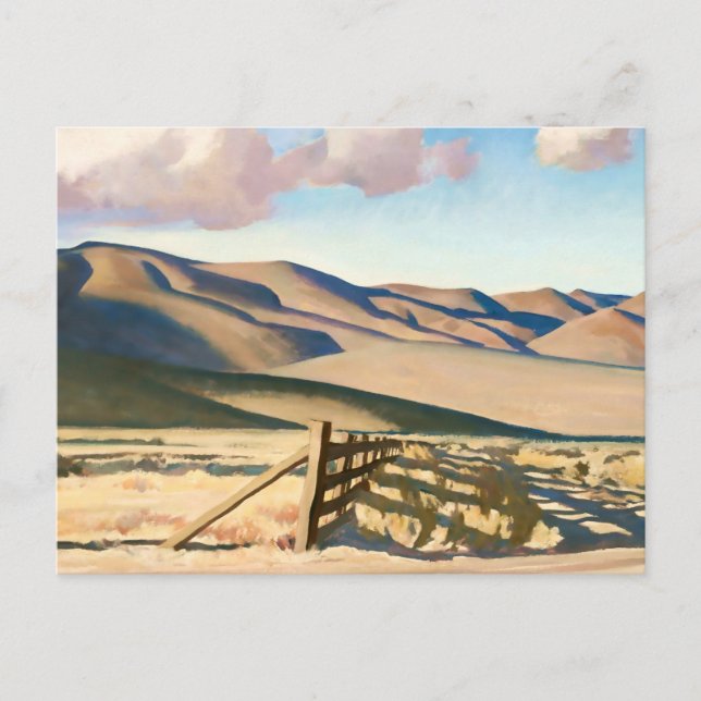 "Nevada Hills" von Maynard Dixon Postkarte (Vorderseite)