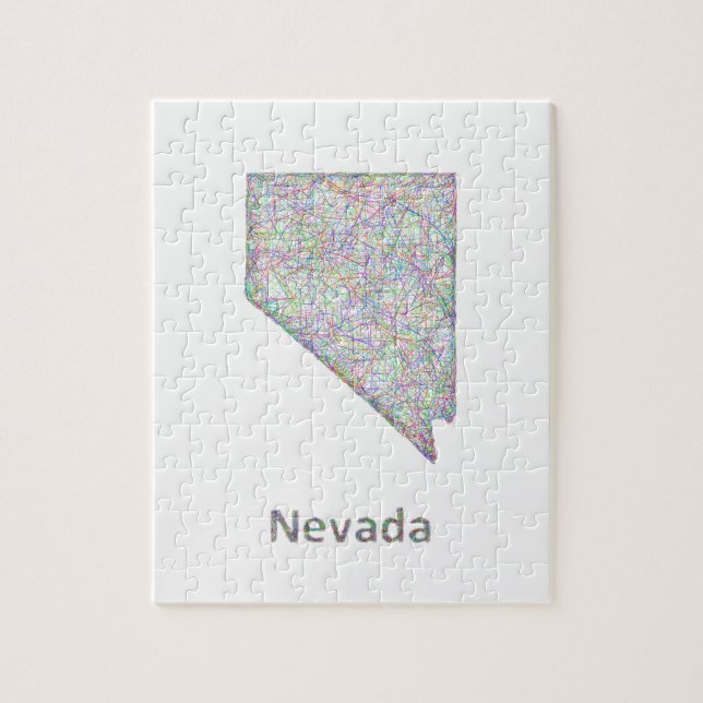 Nevada-Karte (Vertikal)