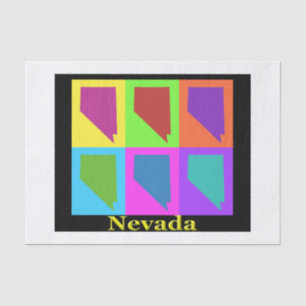Nevada Karte Seidenpapier