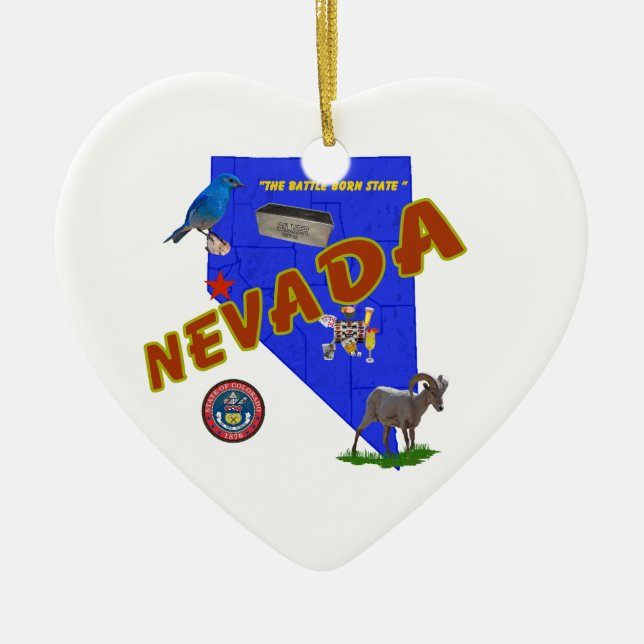 Nevada Keramik Ornament (Vorne)