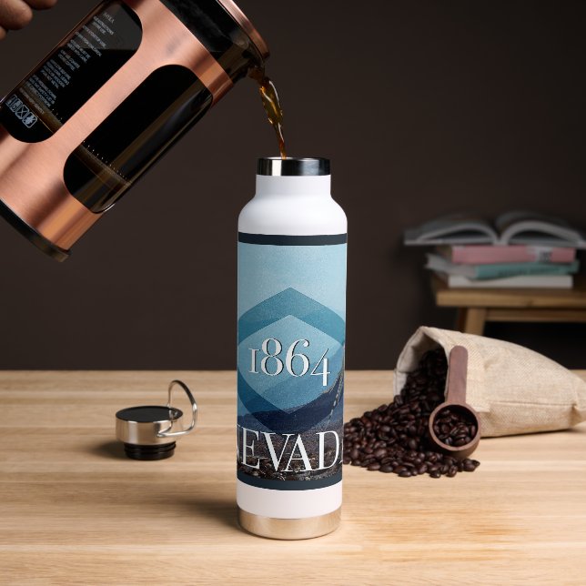 Nevada Landscape Poster Trinkflasche (Kaffee)