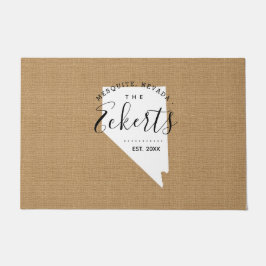 Nevada Monogramm Staat Doormat Fußmatte