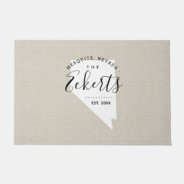 Nevada Monogramm Staat Doormat Fußmatte