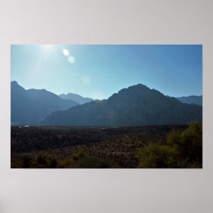 Nevada Mountain Wüste Poster