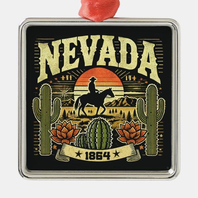 Nevada Ornament Aus Metall (Vorne)