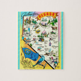 Nevada Postcard Karte Jigsaw Puzzle