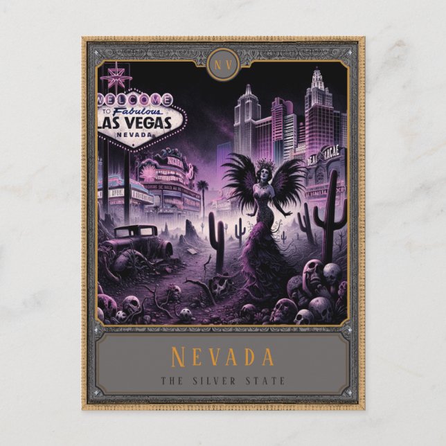 Nevada | Postkarte Gothic Art (Vorderseite)