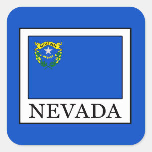 Nevada Quadratischer Aufkleber