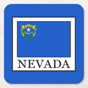 Nevada Rechteckiger Pappuntersetzer