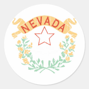 Nevada Runder Aufkleber