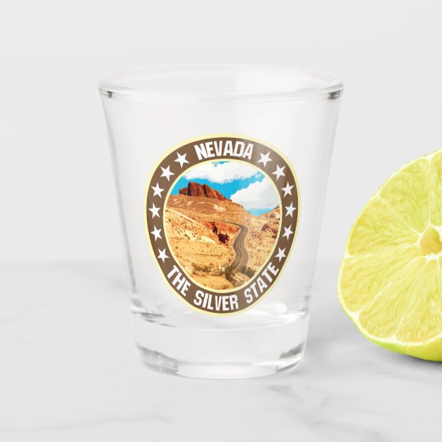 Nevada Schnapsglas (Vorderseite)