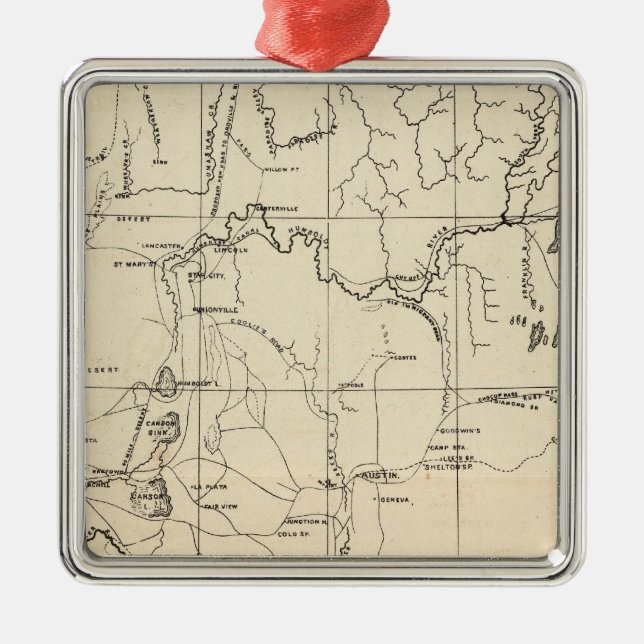 Nevada Silbernes Ornament (Vorne)