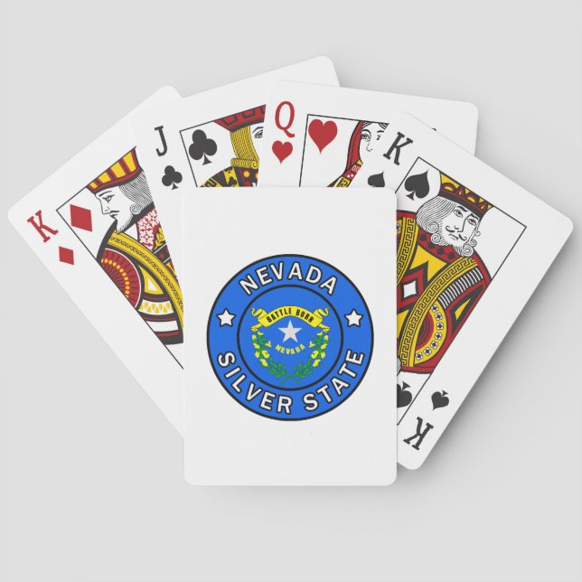 Nevada Silver Staat Spielkarten (Rückseite)