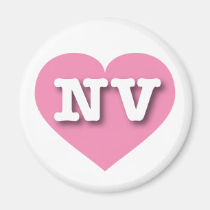 Nevada Solid Pink Heart - Große Liebe Magnet