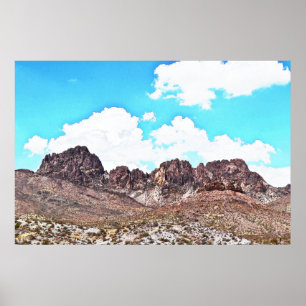Nevada Spirit Mountains Landschaft Art Poster