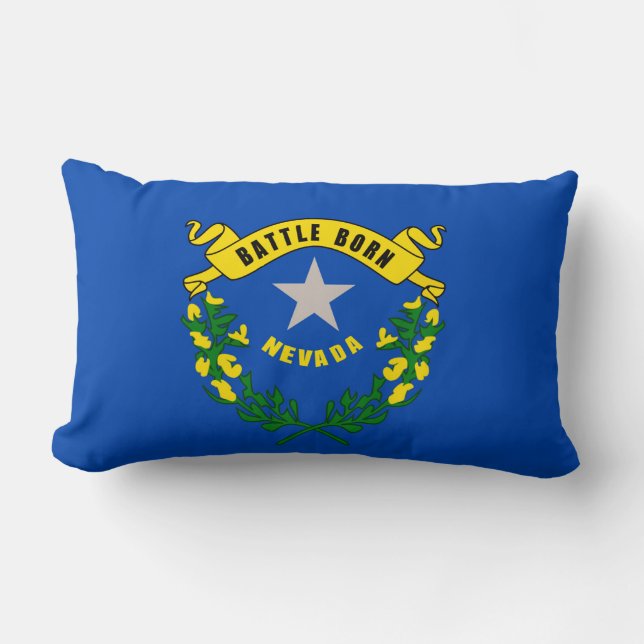 Nevada-Staats-Flaggen-Entwurf Lendenkissen (Vorderseite)